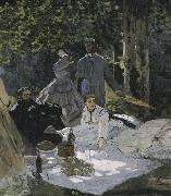 Claude Monet Le dejeuner sur l'herbe painting